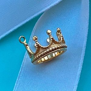 Tiffany Co 8k Gold Crown Charm 